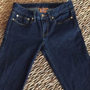 Tory Burch Super Skinny Jeans. Dark Blue. Size 27